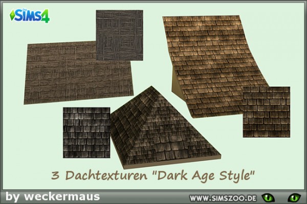  Blackys Sims 4 Zoo: Old roof by weckermaus