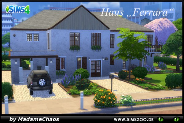  Blackys Sims 4 Zoo: Ferrara house by MadameChaos