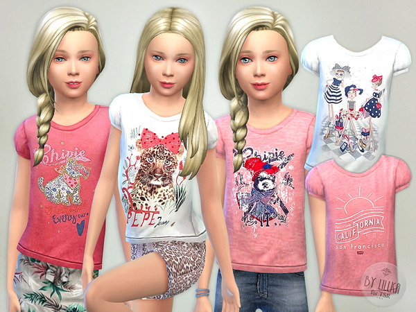  The Sims Resource: T  Shirt Collection GP06 by lillka