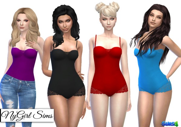  NY Girl Sims: Lace Balconette Bodysuit
