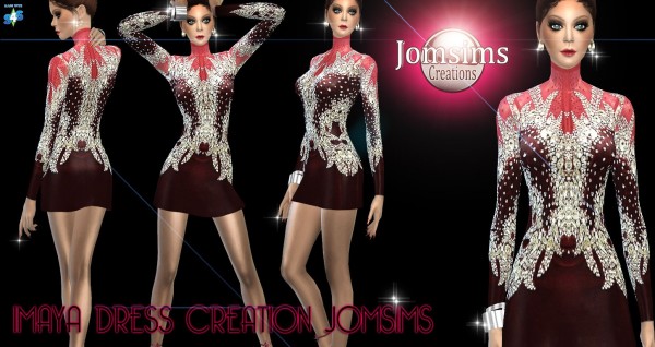  Jom Sims Creations: Imaya Dress Creation