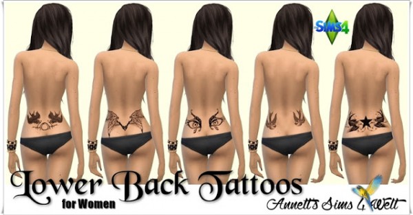  Annett`s Sims 4 Welt: Lower Back Tattoos for Women