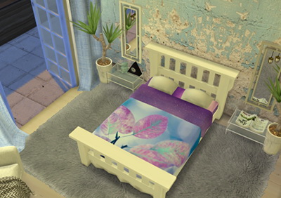  Enure Sims: Pretty in Pink Leafs  Bed Recolors