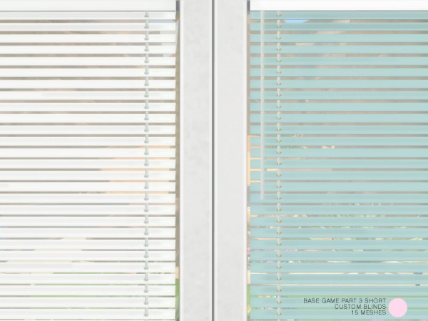  The Sims Resource: Custom Blinds Short Set by DOT