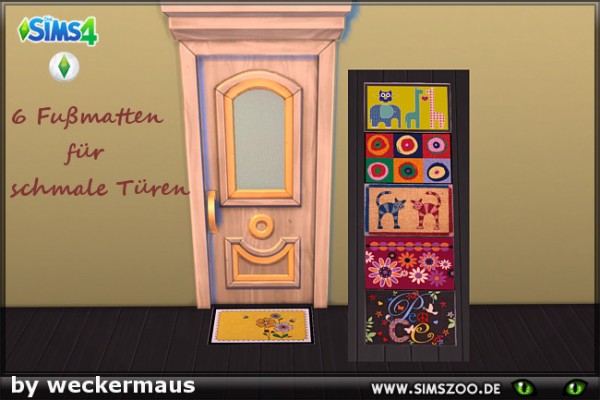  Blackys Sims 4 Zoo: Entry small floormats  by  weckermaus