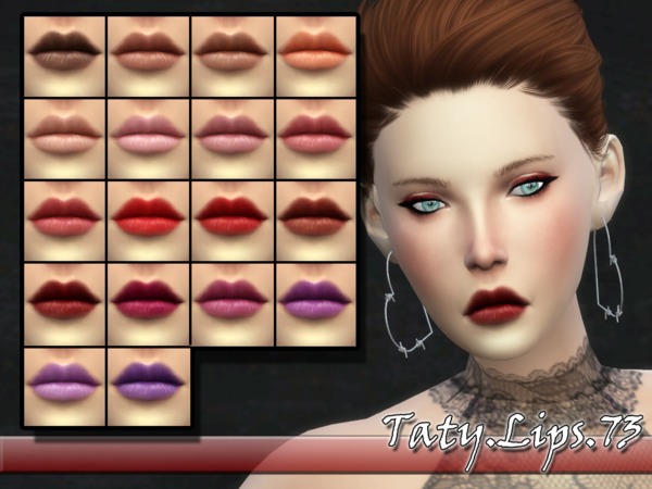  The Sims Resource: Lips 73 by Taty