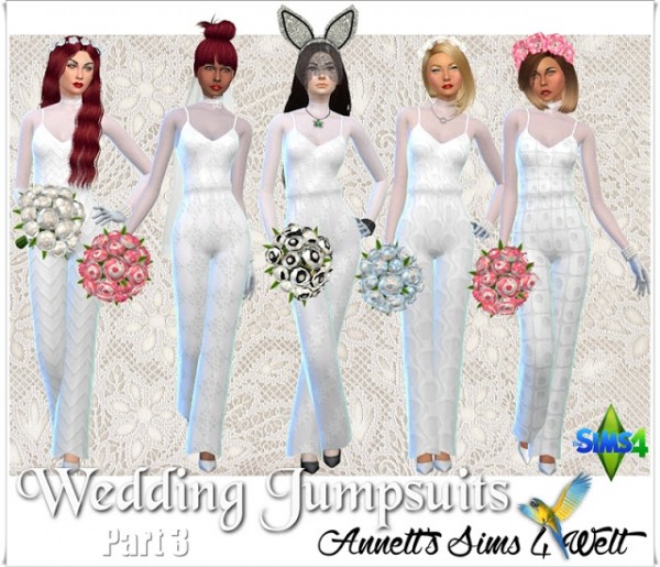  Annett`s Sims 4 Welt: Wedding Jumpsuit   Part 3
