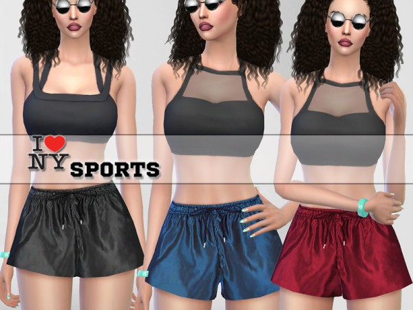  The Sims Resource: I love New York Sport Set by Pinkzombiecupcake
