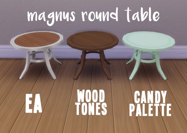  Hamburgercakes: Smaller Side Tables