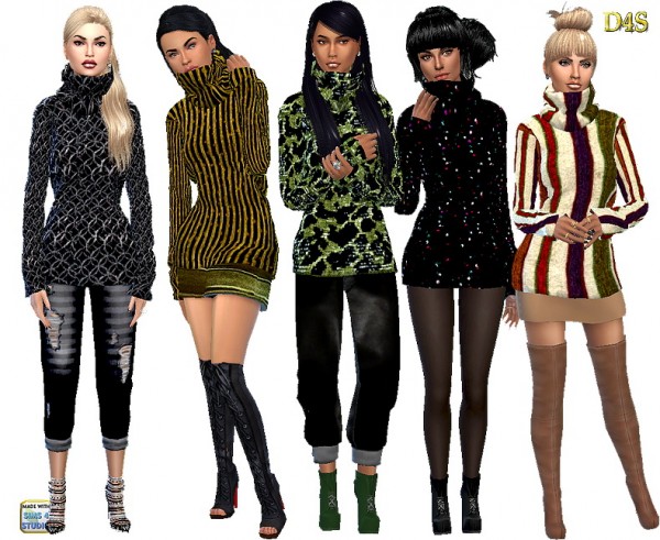  Dreaming 4 Sims: Big Neck Sweater