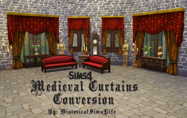  History Lovers Sims Blog: Medieval Noble Curtains