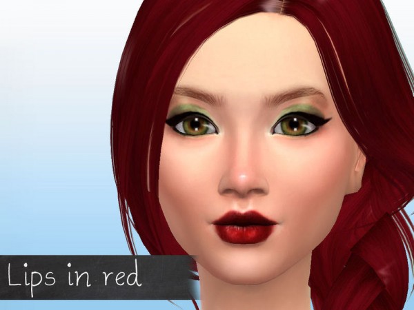  The Sims Resource: Lipgloss No. 4 by fortunecookie1