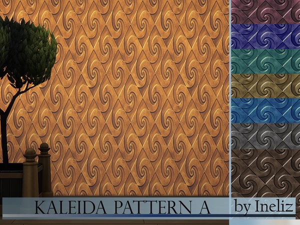  The Sims Resource: Kaleida Pattern A by Ineliz