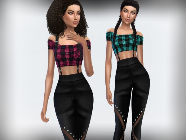  The Sims Resource: Tartan Outfit by Puresim
