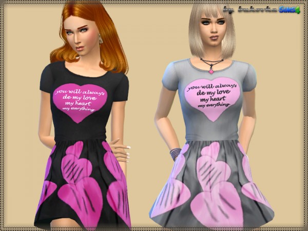  The Sims Resource: Dress My Heart by Bukovka