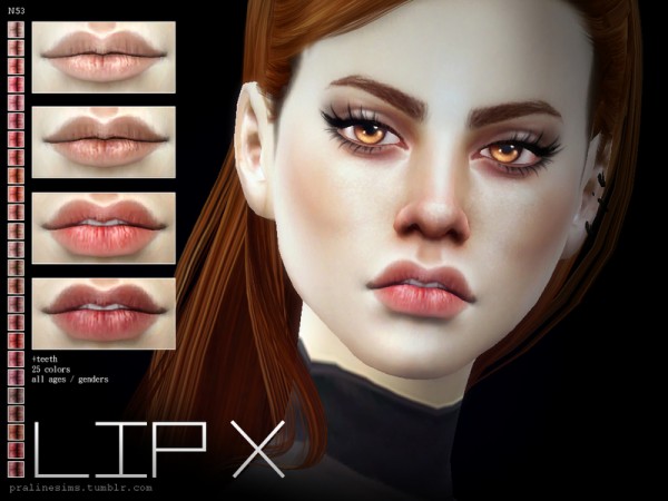  The Sims Resource: Lip X N53 by Pralinesims