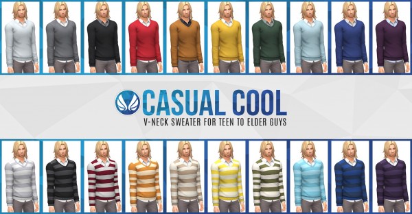  Simsational designs: Casual Cool   V neck Sweater