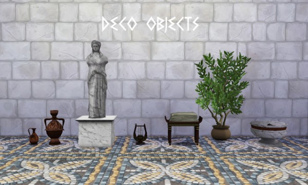  History Lovers Sims Blog: Ancient Greece Livingroom Set