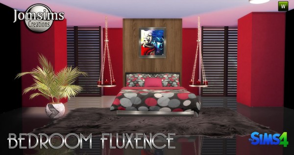  Jom Sims Creations: Fluxence bedroom