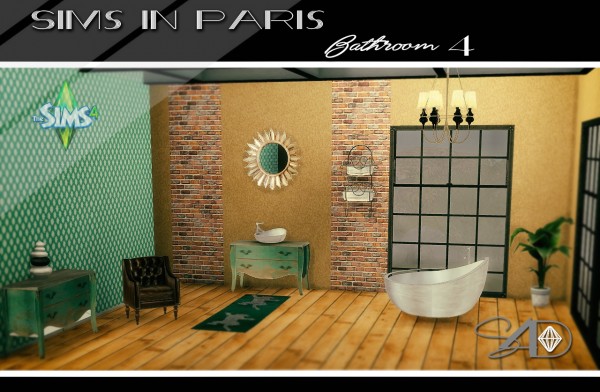  Sims 4 Designs: Sims in Paris Bathroom 4