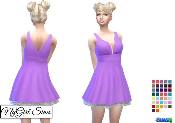  NY Girl Sims: Tank Dress with Petticoat
