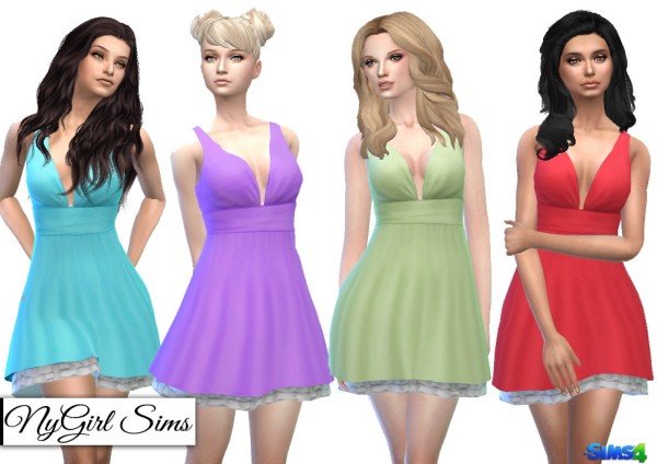  NY Girl Sims: Tank Dress with Petticoat