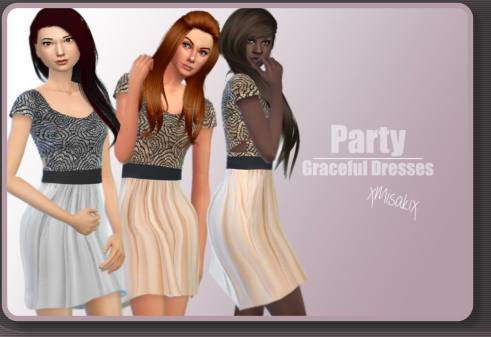  Xmisakix sims: Graceful Dresses