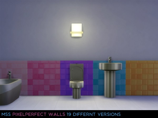  Simsworkshop: Pixel Perfect Wall by midnightskysims