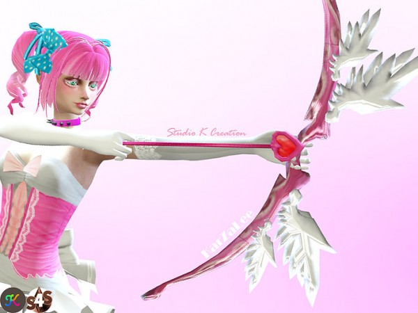  Studio K Creation: Cupid archery   Wings bow and Heart arrow
