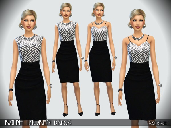  The Sims Resource: Ralph Lauren Dress by Paogae