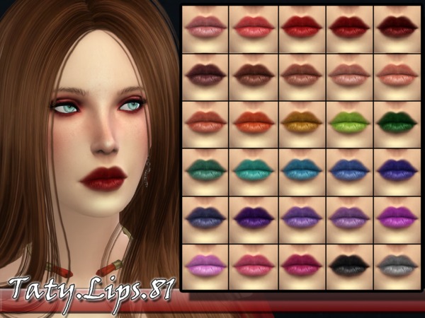  The Sims Resource: Lips 81 by Taty