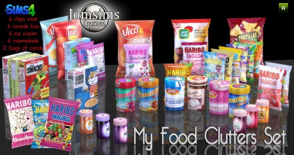  Jom Sims Creations: Food clutters