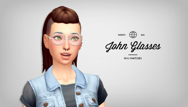  Simsworkshop: John Glasses by burritosims