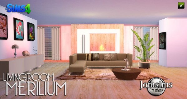  Jom Sims Creations: MERILIUM livingroom