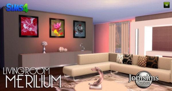  Jom Sims Creations: MERILIUM livingroom