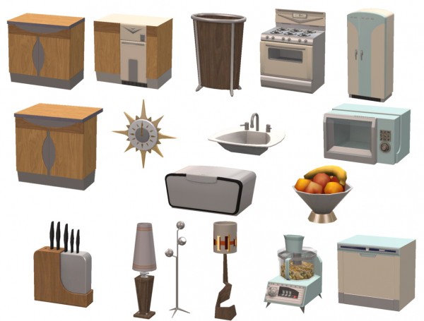  Sims 4 Designs: Mid Century Modern Kitchen Marvels