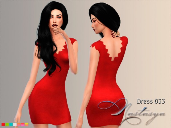 The Sims Resource: Dress 033 by Nastas`yas