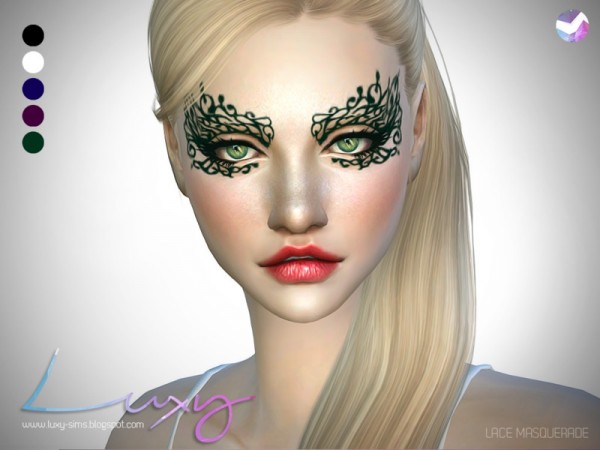  The Sims Resource: Lace Masquerade by LuxySims3