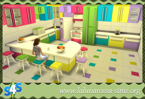  La Luna Rossa Sims: Colorful Kitchen