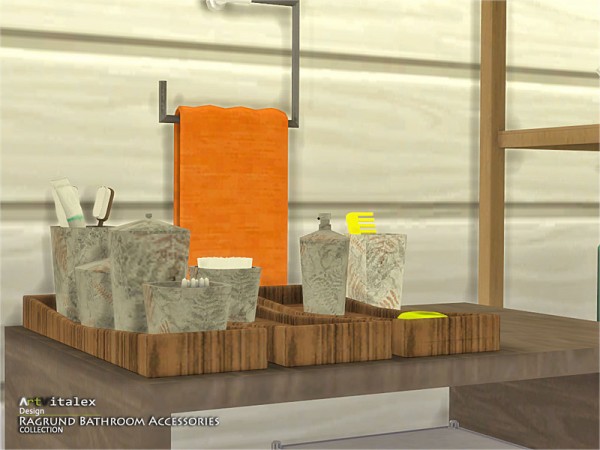  The Sims Resource: Ragrund Bathroom Accessories  by ArtVitalex