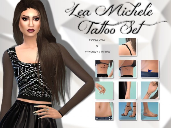  Simsworkshop: Lea Michele Tattoos