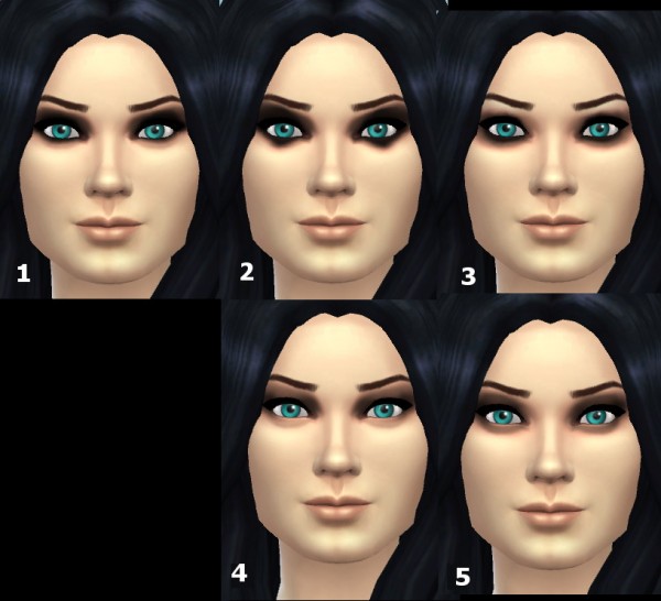 Simsworkshop: Dark eyeshadow by Hinayuna
