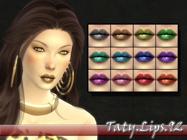  Simsworkshop: Lipstick 92 by Taty