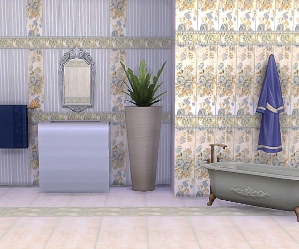  Sims 3 by Mulena: Arezzo Blue   tiles