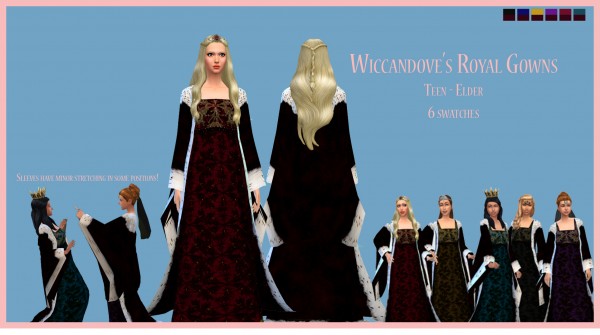  Simsworkshop: Wiccandoves Royal Gown by Wiccandove