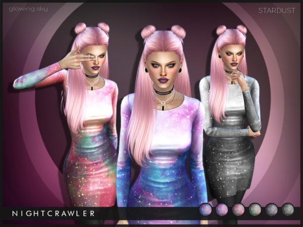  The Sims Resource: Stardust Dress by Nightcrawler