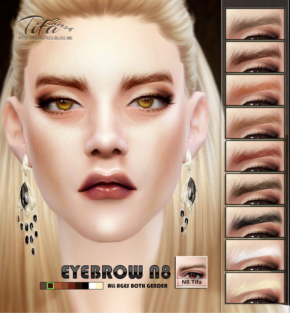  Tifa Sims: Eyebrow N8