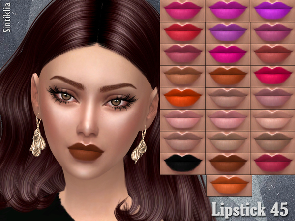  The Sims Resource: Lipstick 45 by Sintiklia