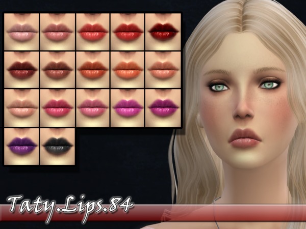  The Sims Resource: Lips 84 by Taty