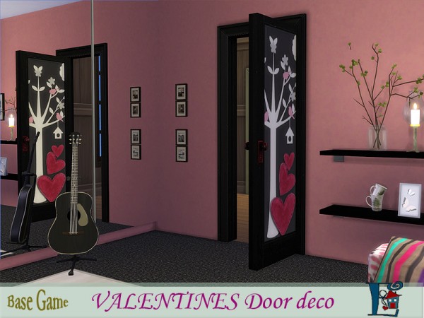  The Sims Resource: Valentines Door Deco by evi
